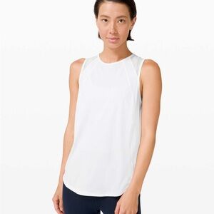 Women's White Sleeveless Top